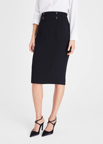 Phase Eight Nina City Skirts Black Canada | VRWJTO-409